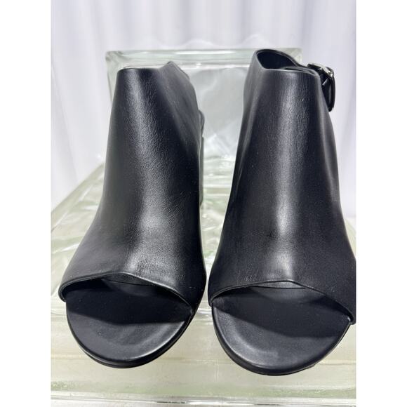 Alexander Wang Nadia Sandals Pumps Block Heels Leather Black 38.5 = US 8.5 $495 - Picture 3 of 7